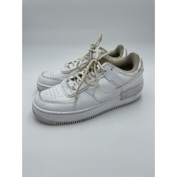 Nike White Air Force One's Women's Size 9 Low Top Trainers Sneakers - Picture 1 of 11